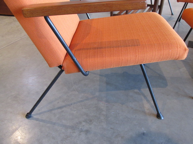 AR Cordmeyer pair of Lounge Chairs & Ottomans